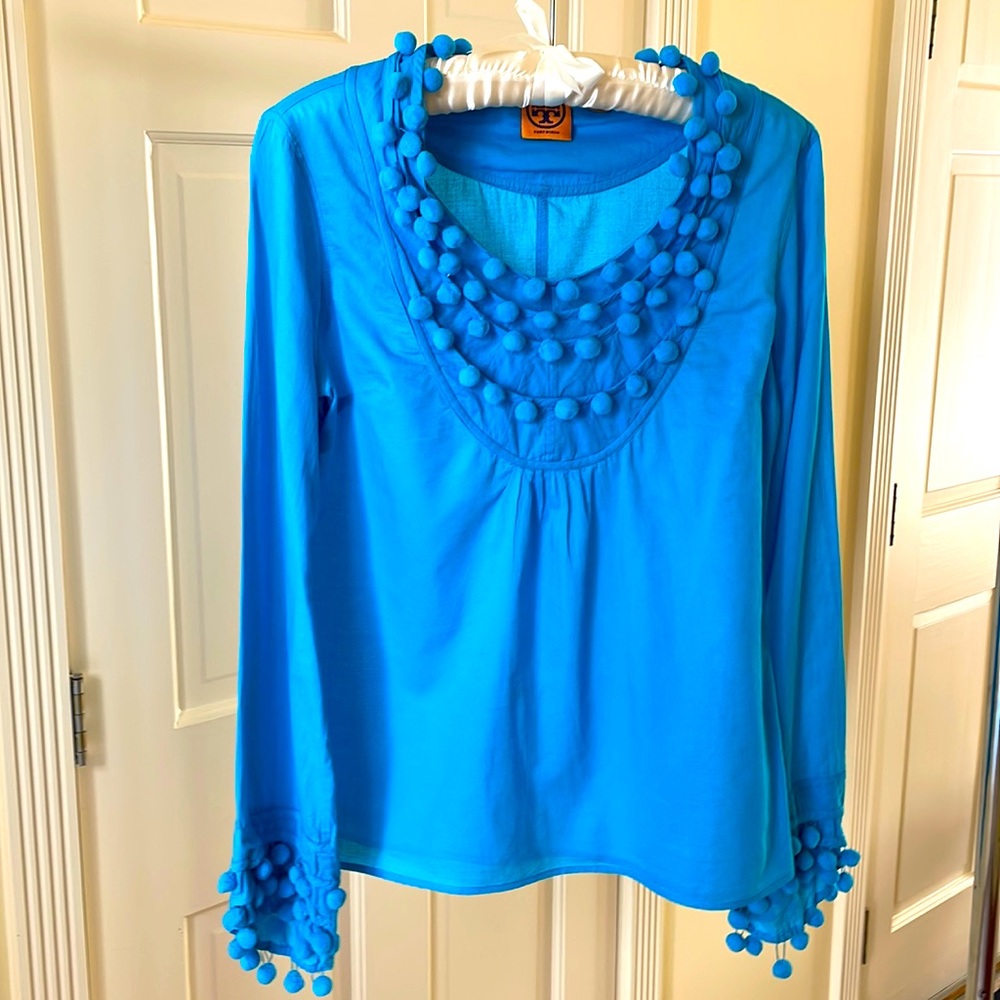 Teal Tory Burch top. Perfect for your next beach vacation! Great condition